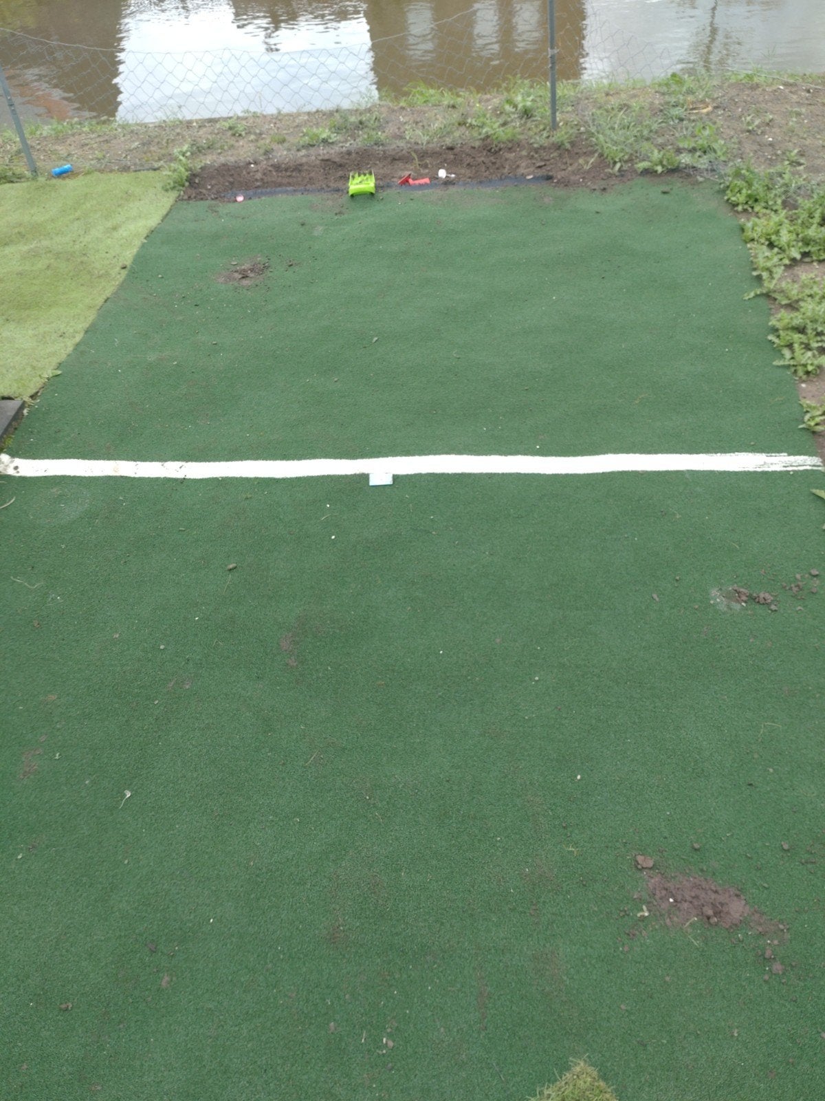 Kunstgras veldje 4x 2.5 meter - Ideaal voor tijdelijke tuin, Ophalen, Gebruikt, 10 tot 20 m², Kunstgras