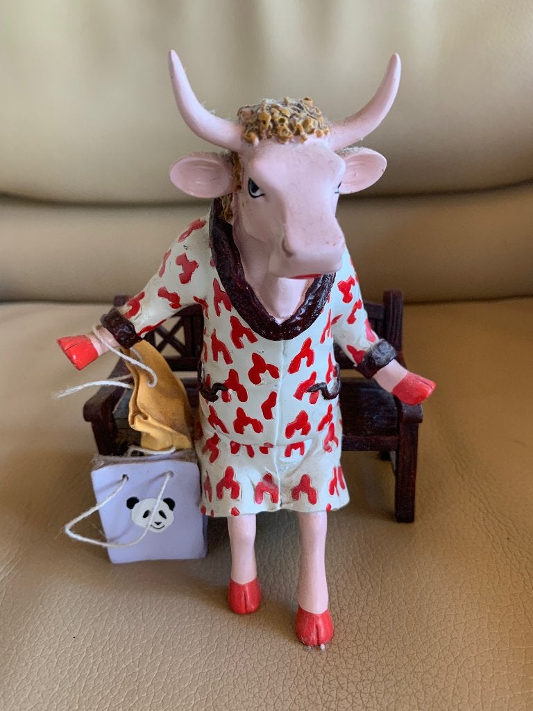 Cowparade, koe op bankje, Ophalen of Verzenden, Zo goed als nieuw, Dier