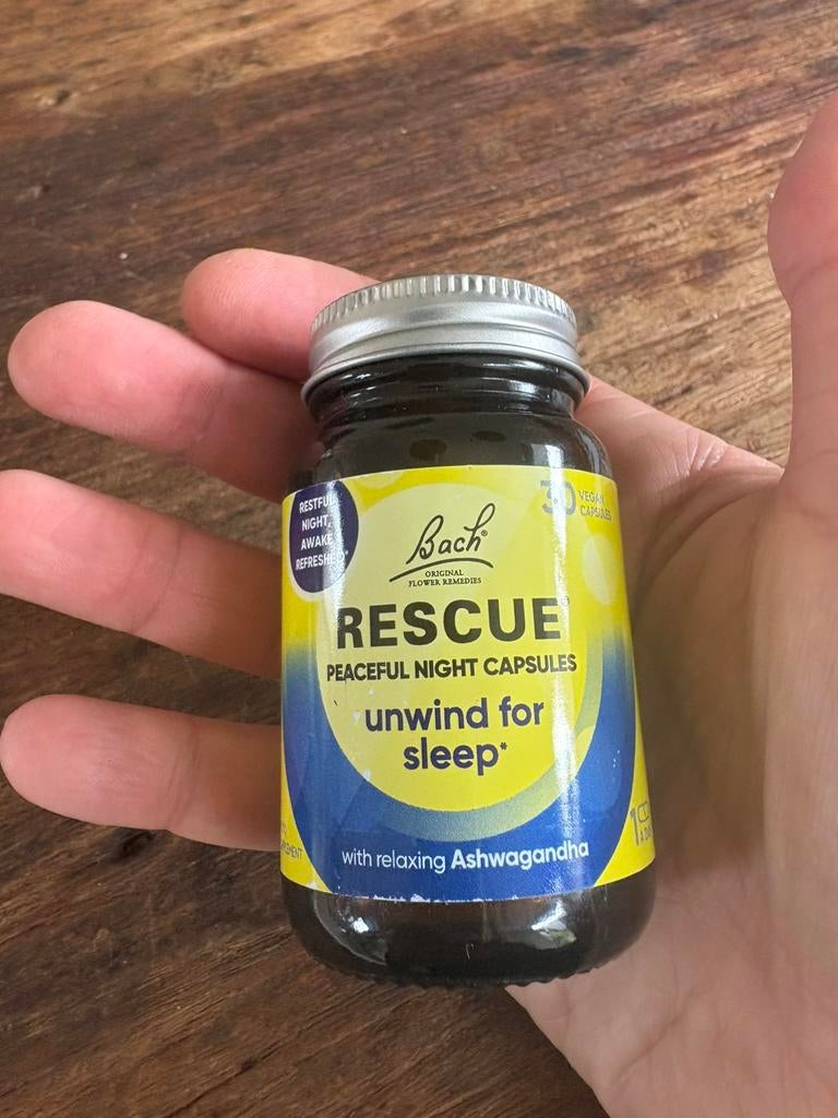 Rescue peaceful night capsules van Bach , 22 stuks, Ophalen of Verzenden, Gebruikt, Overige typen
