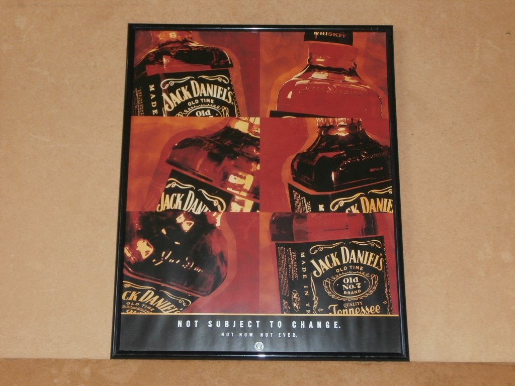 Jack Daniel's whisky Tennessee whiskey plaat bord 51x41cm, Ophalen of Verzenden, Zo goed als nieuw, Reclamebord
