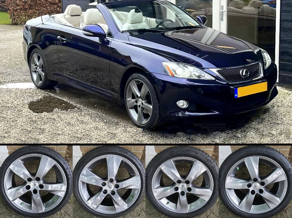 Originele Lexus IS250 IS250C IS350 18" OEM set met banden, Auto-onderdelen, Banden en Velgen, Ophalen, 18 inch, Gebruikt, Banden en Velgen