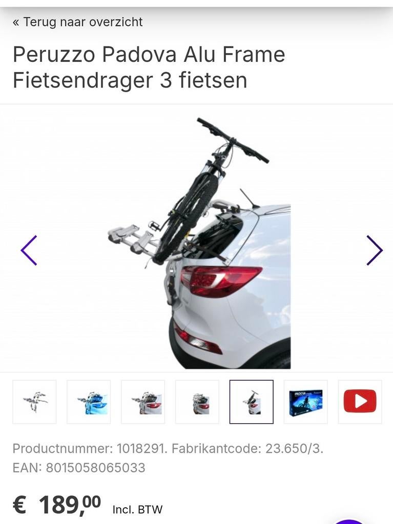 fietsendrager voor auto zonder trekhaak, Achterklepdrager, 3 fietsen of meer, Nieuw, Ophalen of Verzenden
