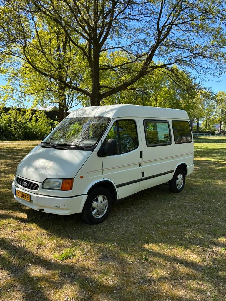 Ford Transit 2.0 benzine 2000 CAMPER milieuzonevrij NWE APK, Elektrische ramen, Chemisch toilet, Ford, Tot en met 2