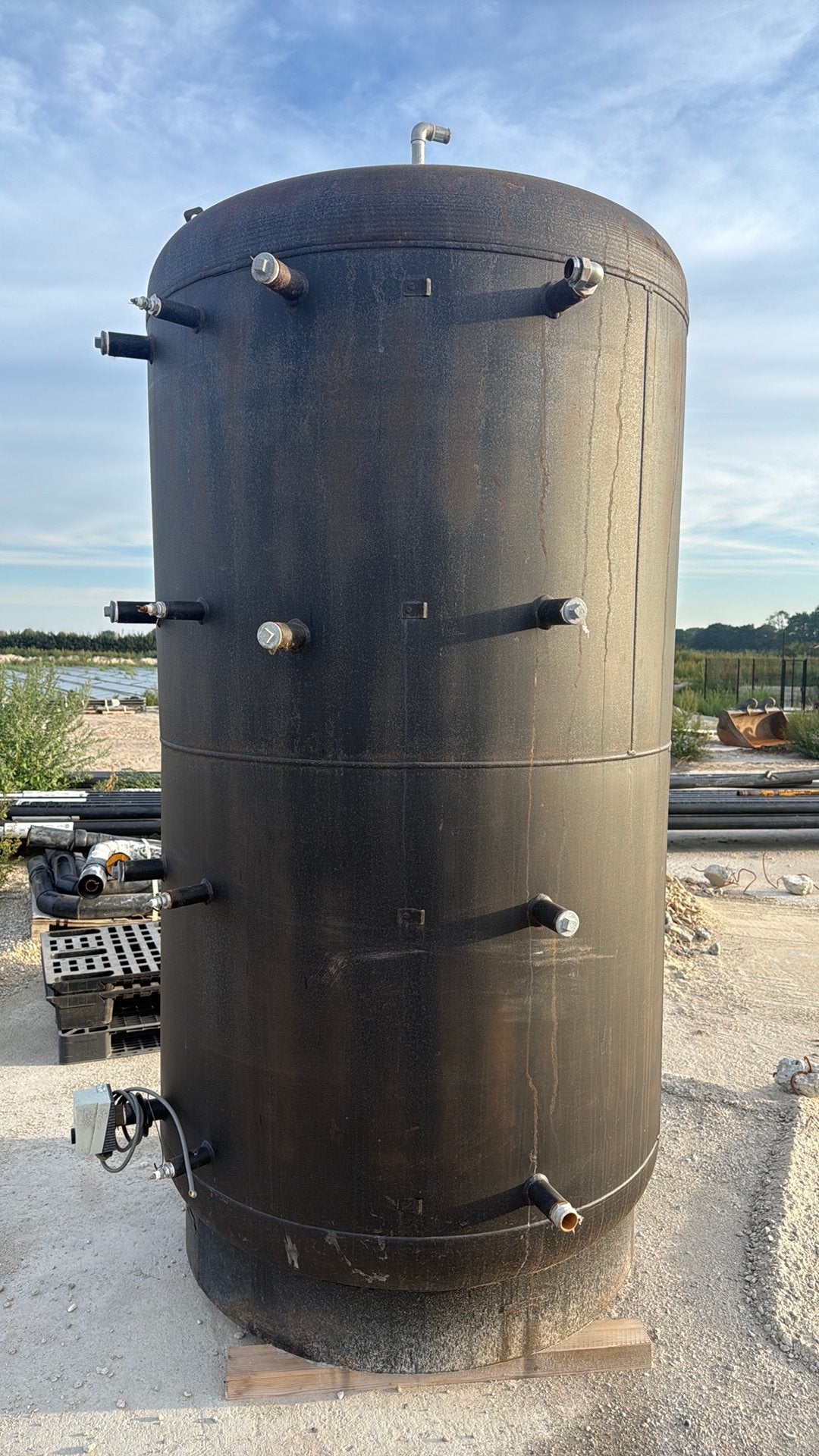 Buffervat metaal voor warm water 3500 liter, Ophalen, Gebruikt