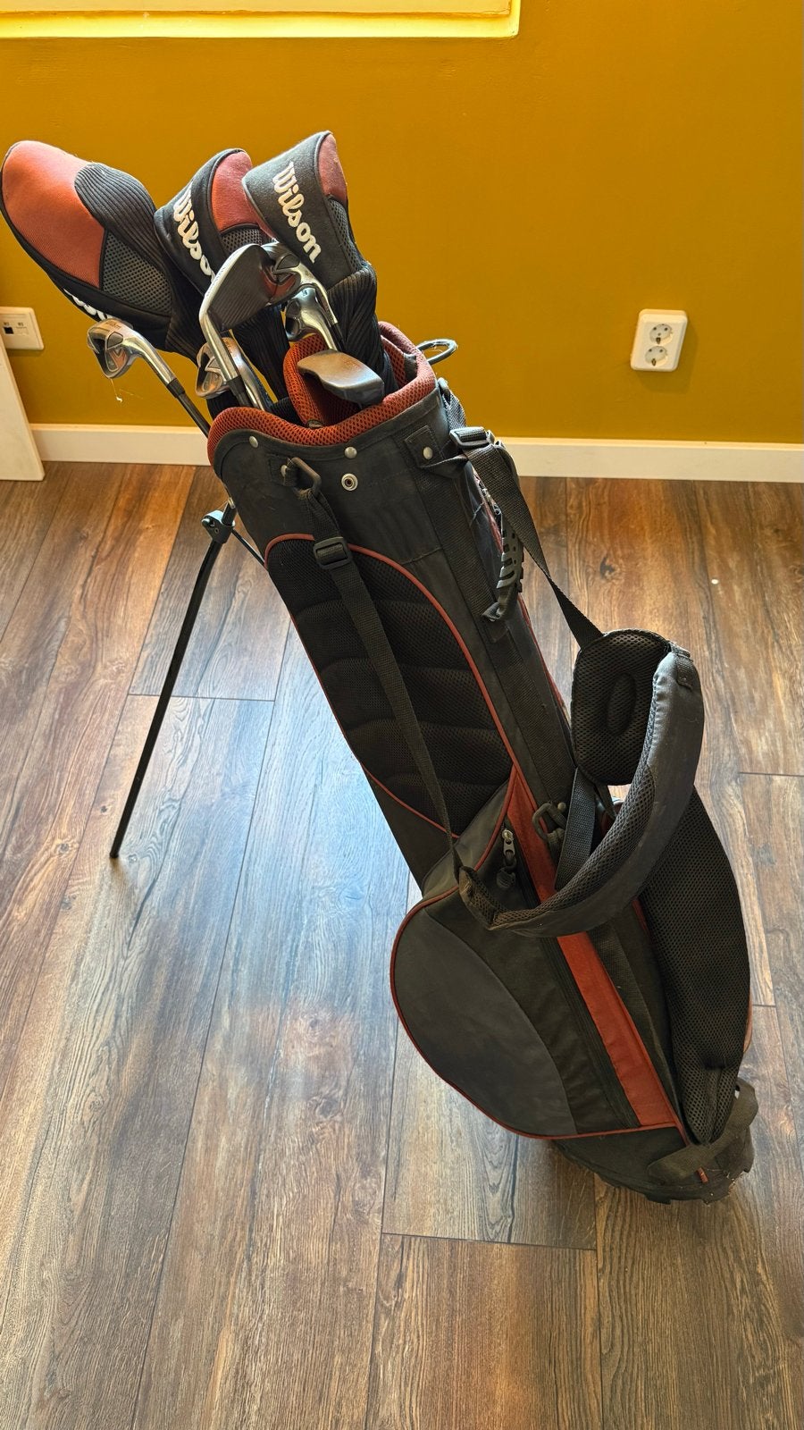 Golftas met 12 clubs - Wilson golfset graphite shafts, Ophalen, Gebruikt, Set, Overige merken