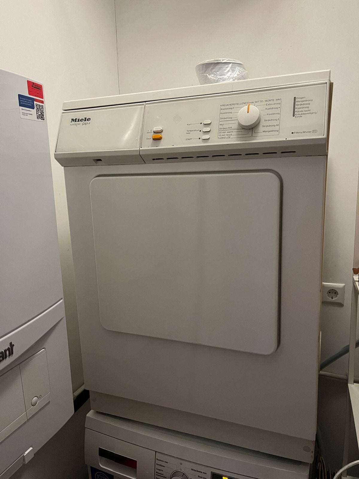Miele Luchtafvoerdroger - Betrouwbaar en Efficiënt, 6 tot 8 kg, Gebruikt, Luchtafvoer, Ophalen of Verzenden