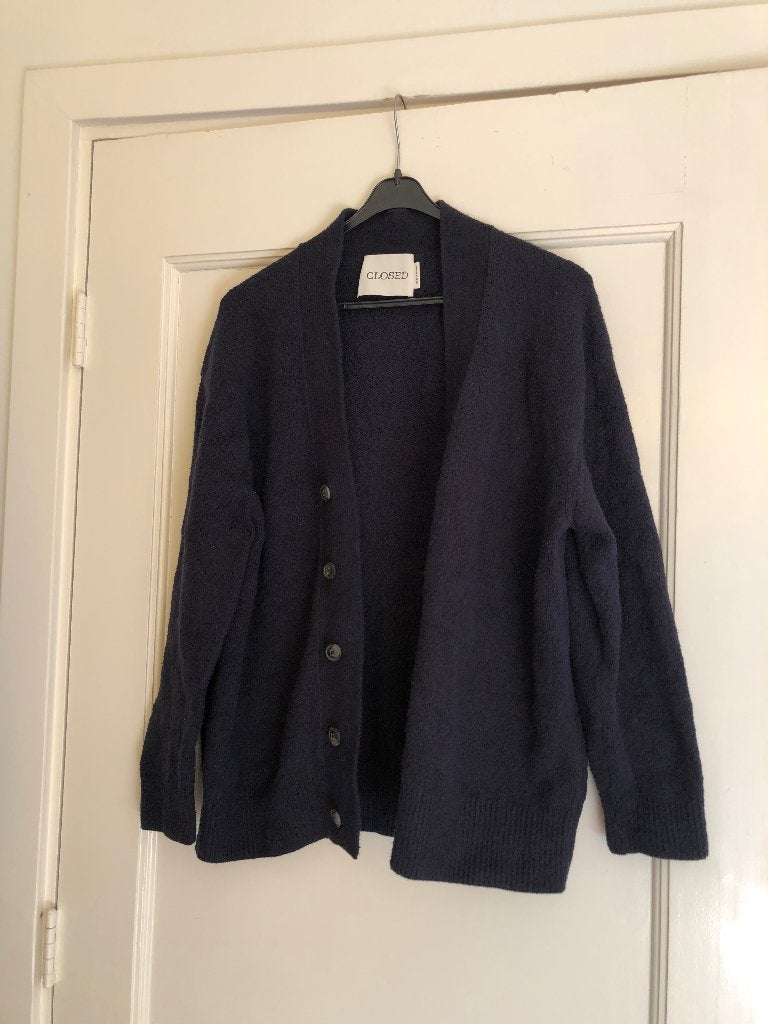 CLOSED heerlijk zacht vest mt S (M) dblauw organic cotton, Closed, Zo goed als nieuw, Maat 36 (S), Verzenden