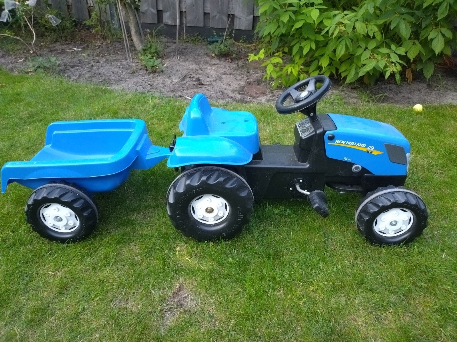 Rolly Toys rollyKid New Holland Traptractor met aanhanger, Ophalen of Verzenden, Zo goed als nieuw