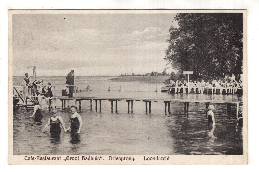 Loosdrecht  Zwembad de Driesprong 1  1930, Verzenden, 1920 tot 1940, Gelopen, Utrecht