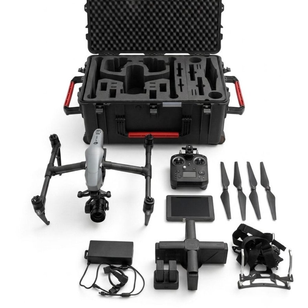 dji inspire 2 x5s advanced kit +HPRC 2800W koffer + ipad