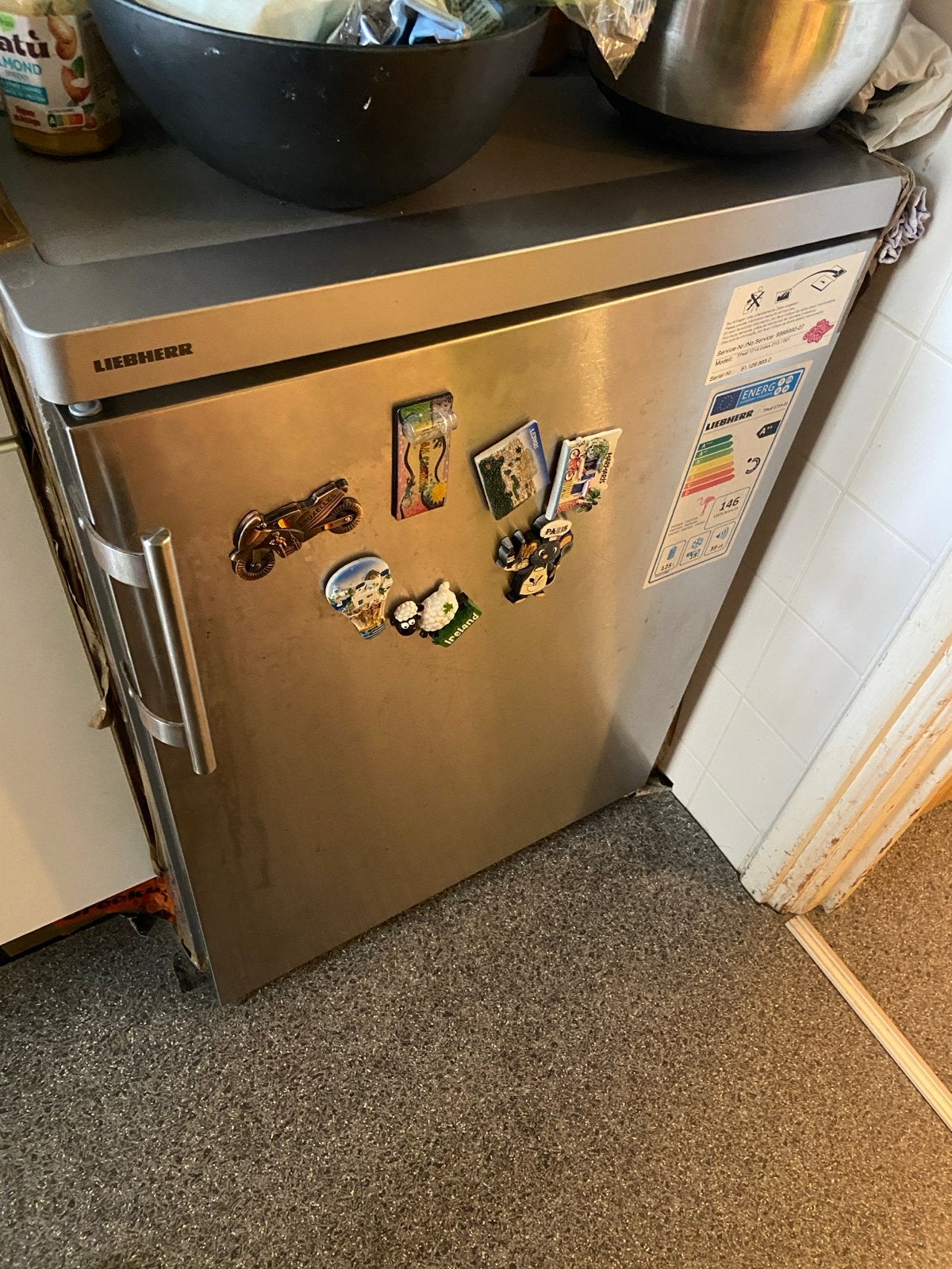 Liebherr Koelkast met Vriesvak - Energiezuinig A+++, Witgoed en Apparatuur, Ophalen, Gebruikt, Minder dan 85 cm, 100 tot 150 liter