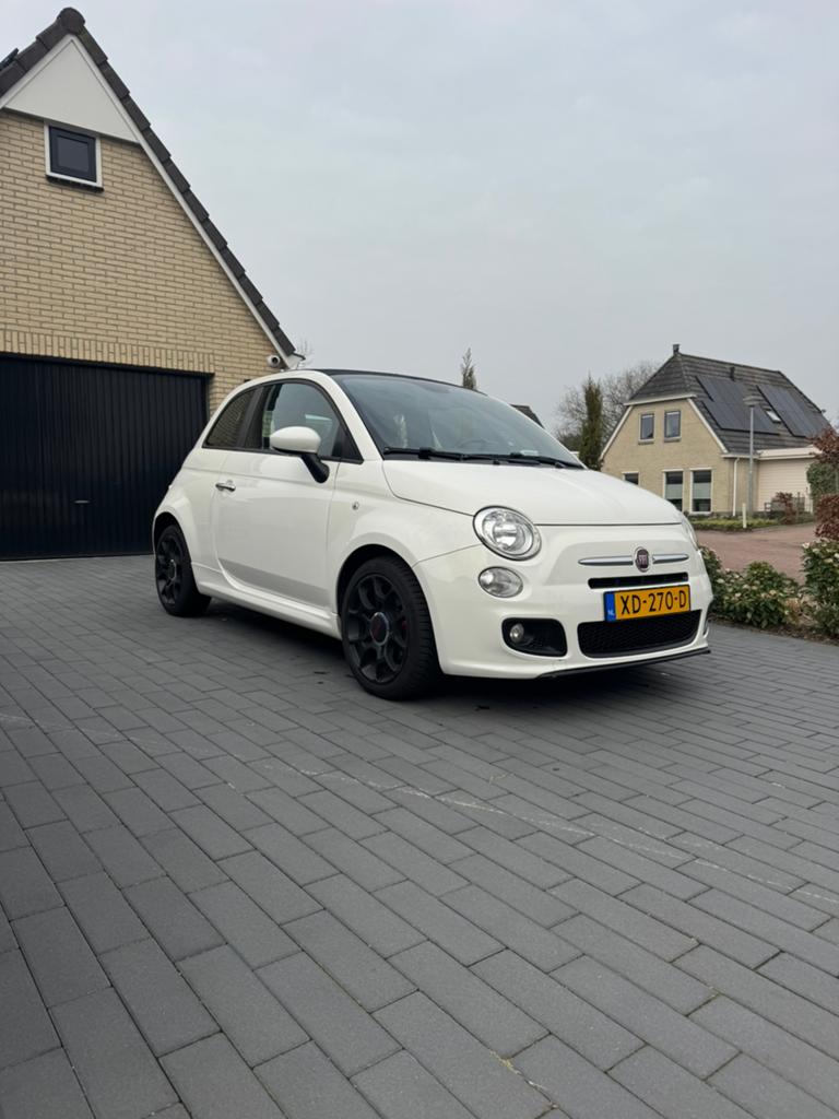 IN PRIJS VERLAAGD! Fiat 500C 0.9 85pk Turbo Twinair 2013 Wit, 31 €/maand, Cabriolet, Wit, Handgeschakeld
