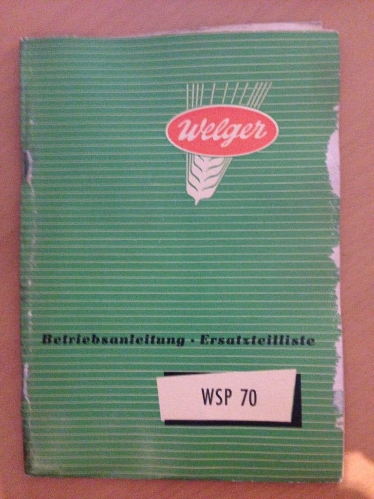 Bedieningshandleiding en onderdelenboek Welger WSP 70, Boeken, Ophalen of Verzenden, Gelezen, Tractor en Landbouw