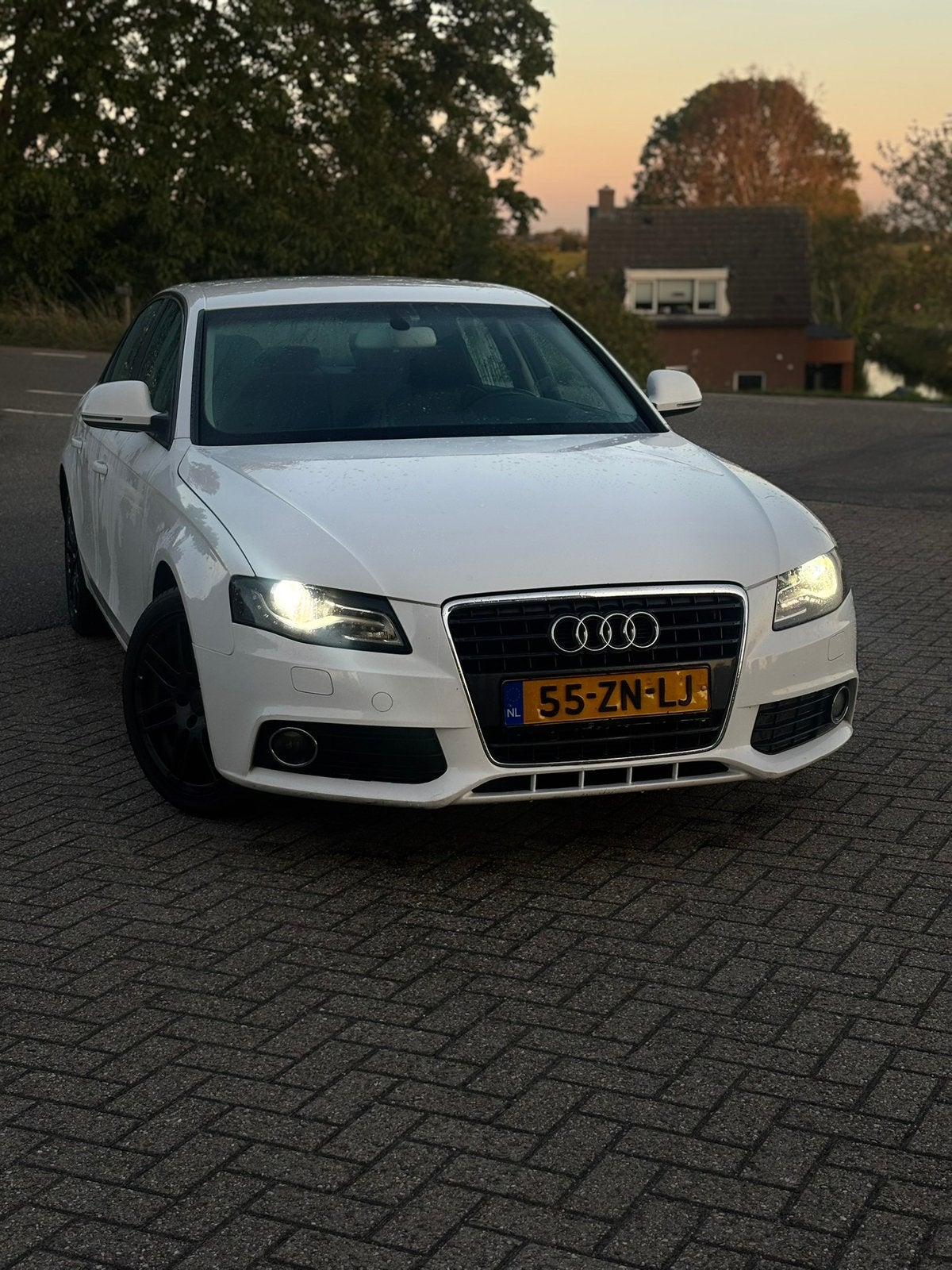 Audi A4 1.8 Tfsi 118KW 2008 Wit, Auto's, Audi, Zwart, 4 cilinders, 160 pk, A4