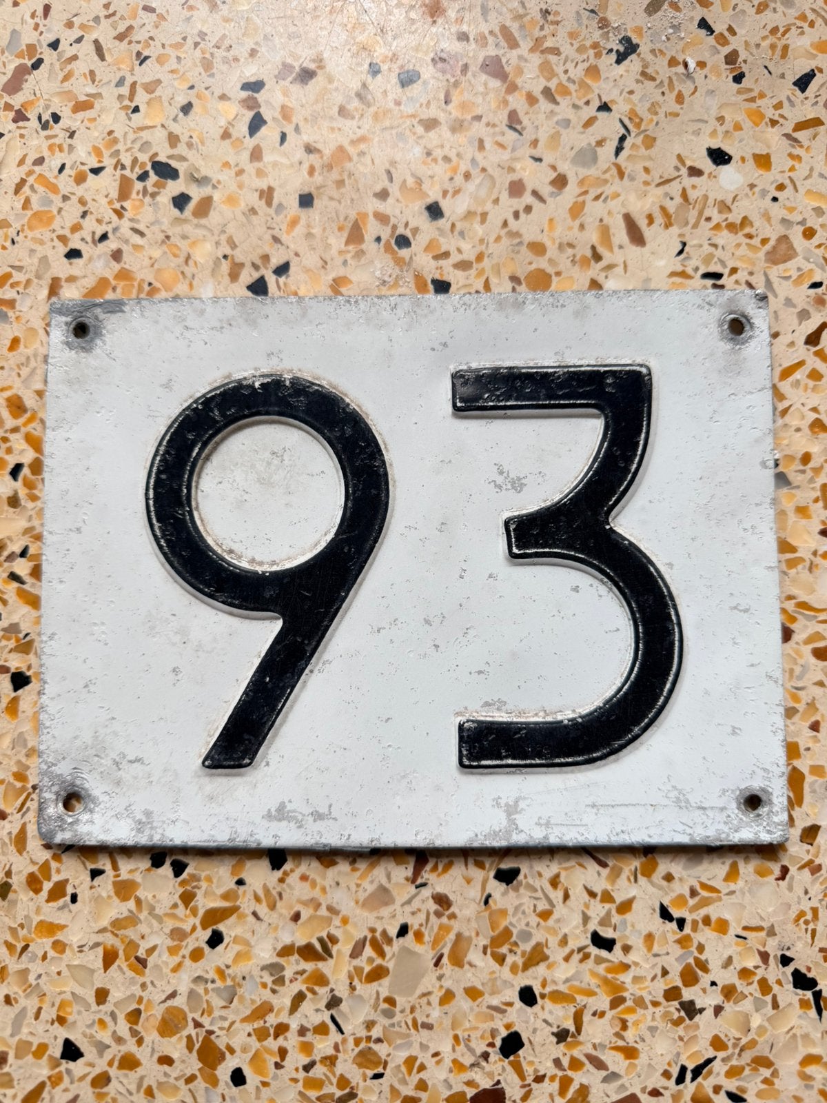 Aluminium huisnummer, Ophalen of Verzenden