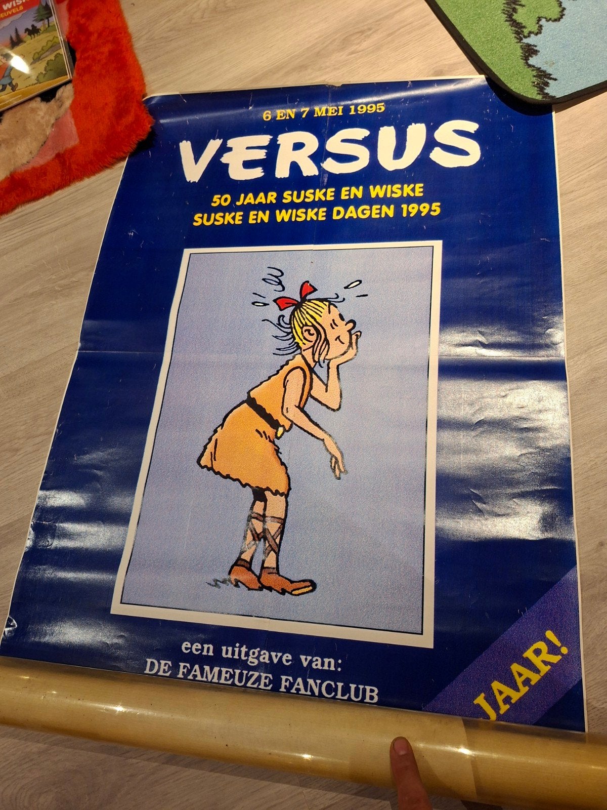 suske en wiske poster 3  versus, Verzamelen, Ophalen of Verzenden, Suske en Wiske, Gebruikt, Plaatje, Poster of Sticker