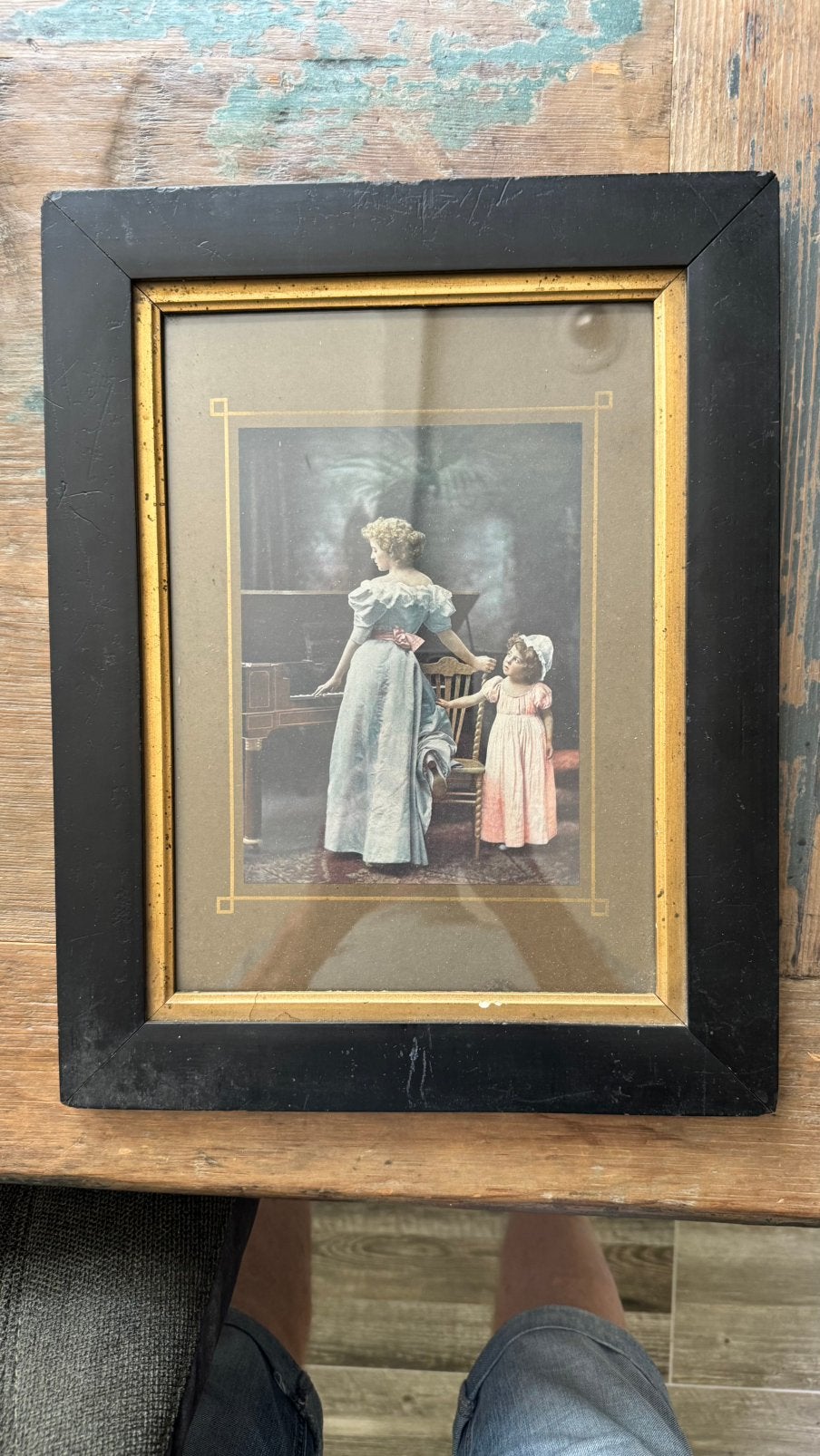 Originele litho uit ca. 1900 ‘Unhappy’ J.I. Austen & Co., Antiek en Kunst, Personages en Fantasiefiguren, Ophalen of Verzenden