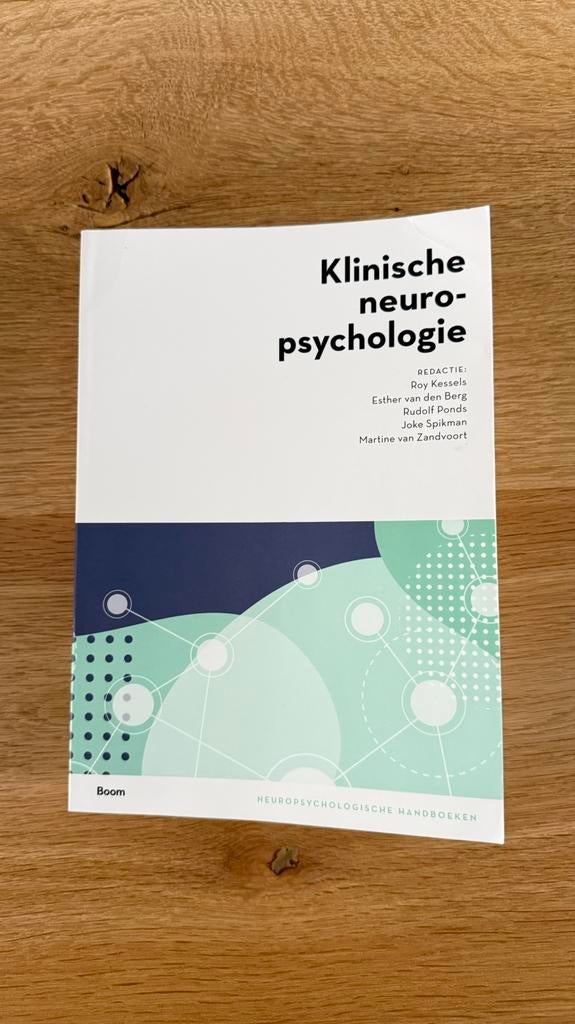 Klinische neuropsychologie, Boeken, Psychologie, Ophalen of Verzenden, Zo goed als nieuw, Functieleer of Neuropsychologie