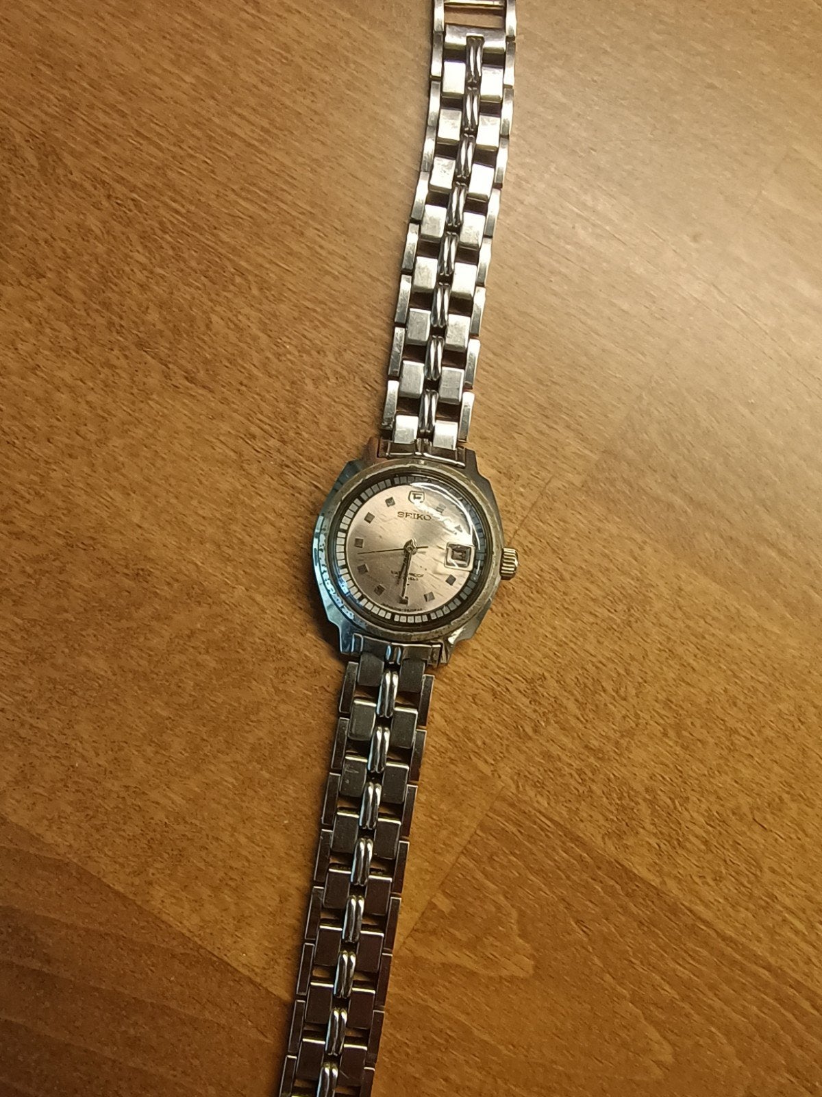 Seiko Polshorloge - Vintage ,Roestvrij Staal, Sieraden, Tassen en Uiterlijk, Ophalen, Gebruikt, Staal, Polshorloge