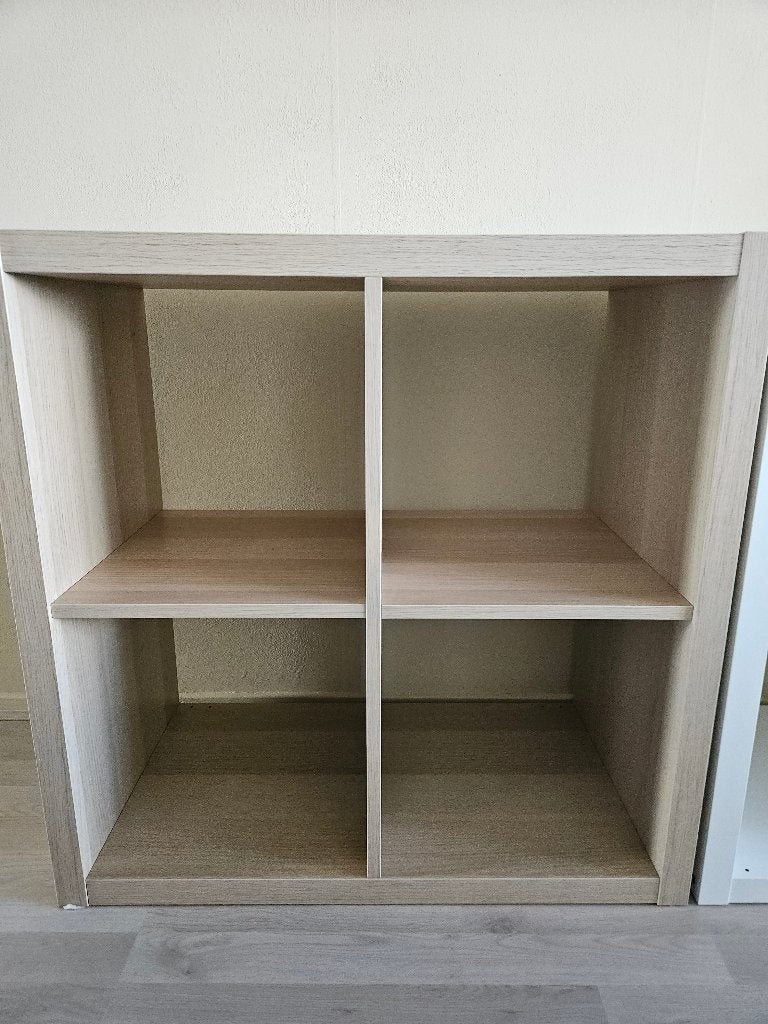 KALLAX 2x2/77x77cm Eiken, Ophalen, Gebruikt