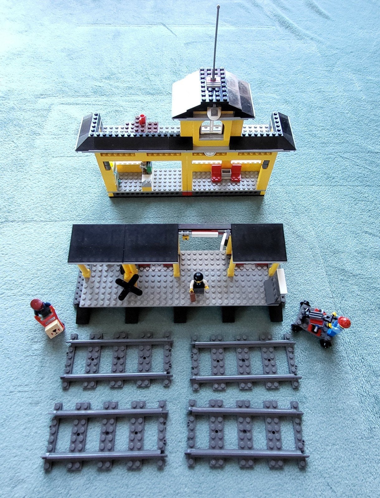 Lego City RC trein gladde kunstof rails station (set 7997), Compleet, Lego, Ophalen of Verzenden, Zo goed als nieuw