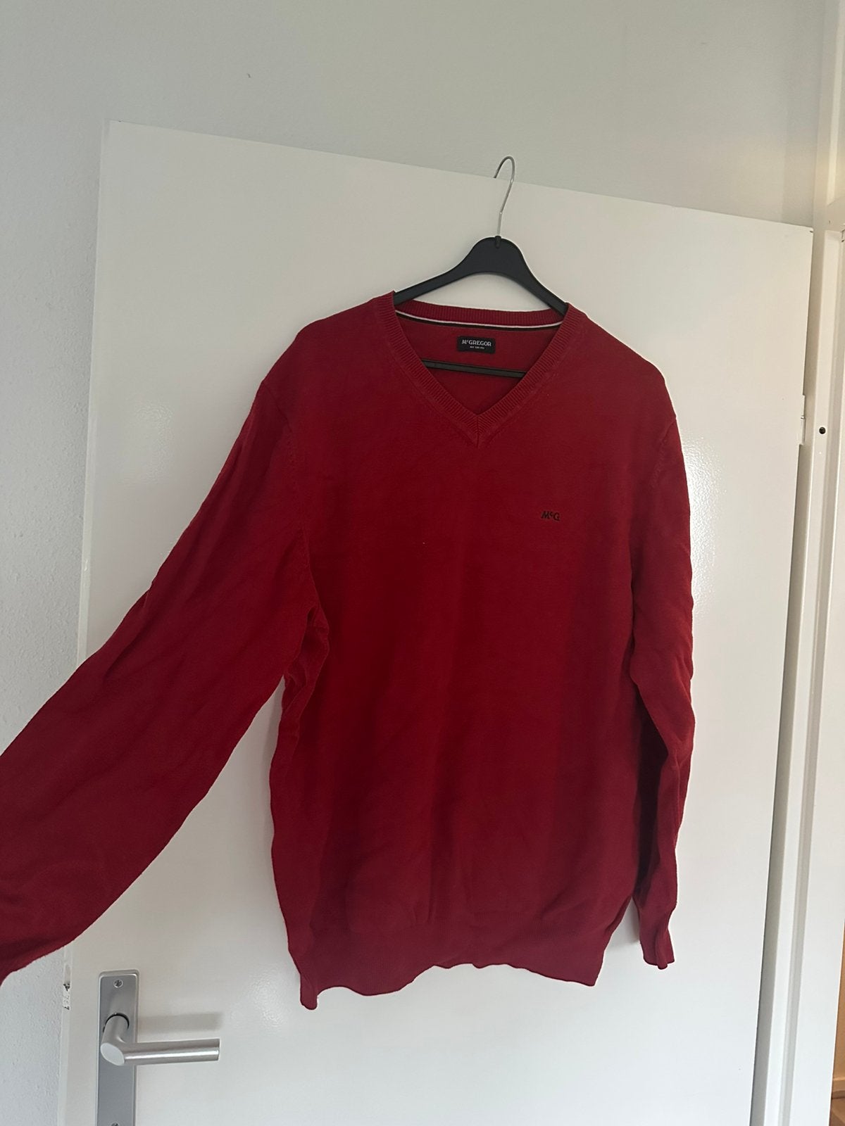 Rode vhals trui van McGregor - maat XXL, Kleding | Heren, Ophalen of Verzenden, Zo goed als nieuw, Overige maten, Rood
