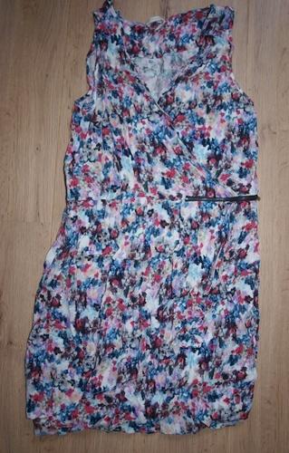 Promod Bloemetjes Jurk (M), Kleding | Dames, Maat 38/40 (M), Overige kleuren, Knielengte, Gedragen