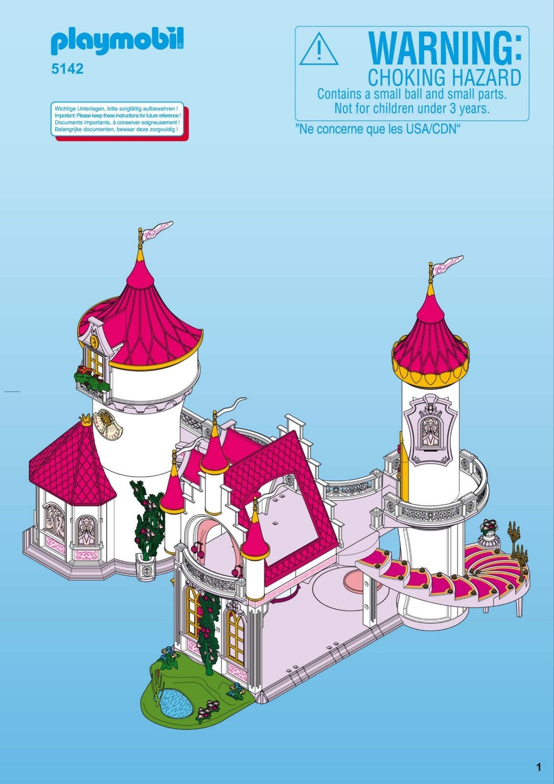 Playmobil Prinsessenkasteel 5142 - Zo goed als nieuw, Ophalen, Complete set, Zo goed als nieuw, Kasteel/Fort