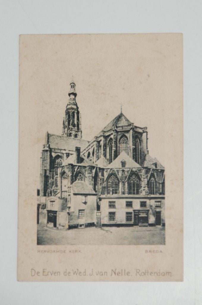 Verzamelplaatje Kerk Breda Van Nelle Rotterdam 1905, Verzenden, Voor 1940, Gebruikt, Overige onderwerpen
