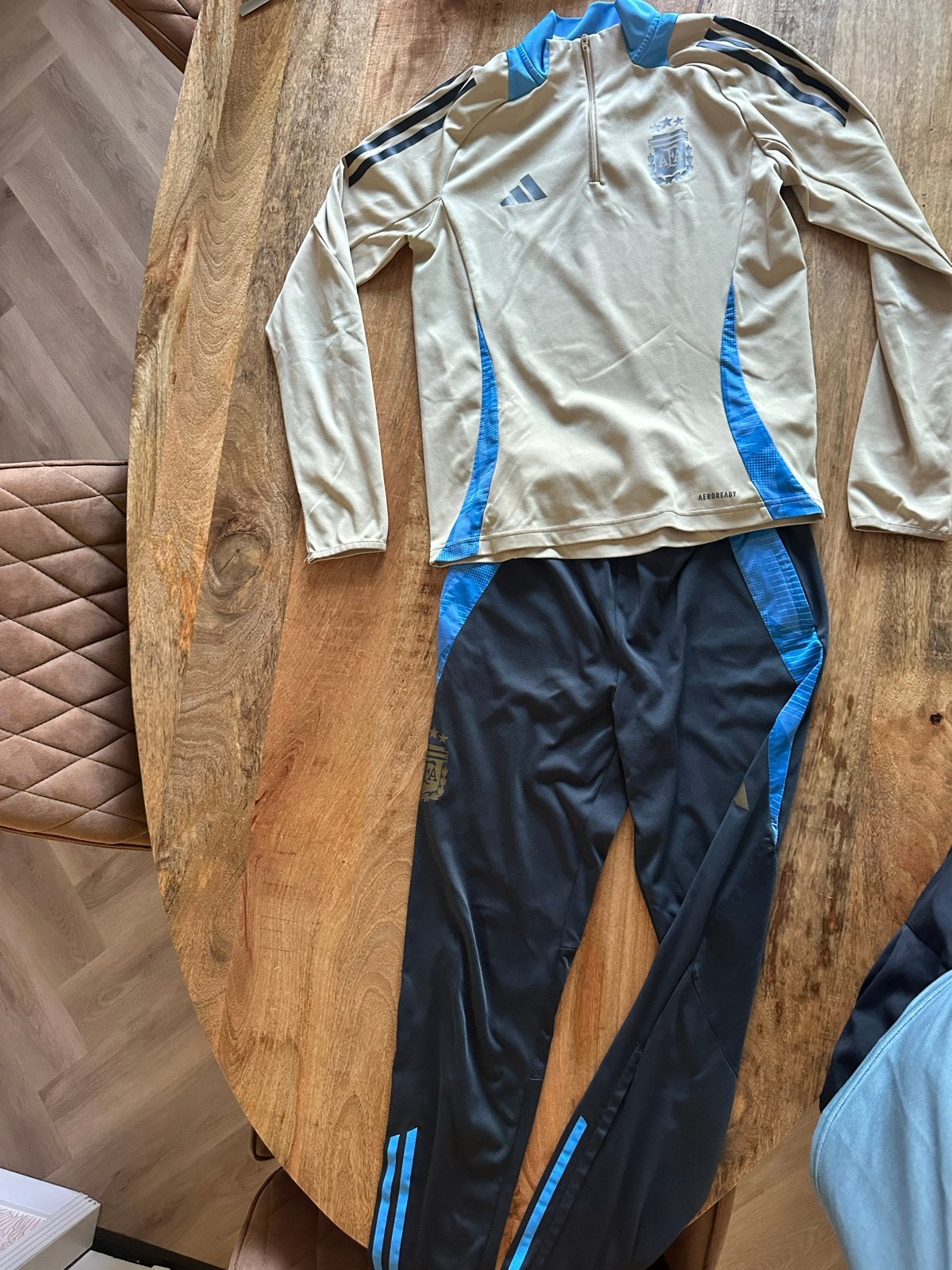 Adidas Argentinië Trainingspak 13-14Y/164, Kinderen en Baby's, Kinderkleding | Maat 164, Ophalen of Verzenden, Gebruikt, Jongen