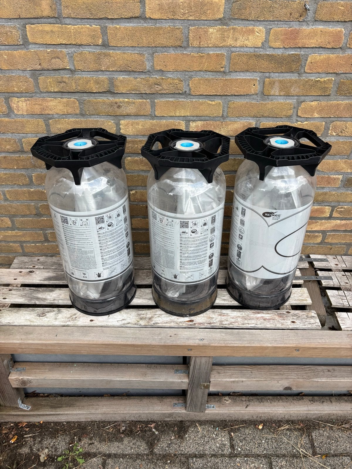 3x Lege KeyKeg fusten - 20L, Verzamelen, Biermerken, Ophalen of Verzenden, Nieuw, Overige typen