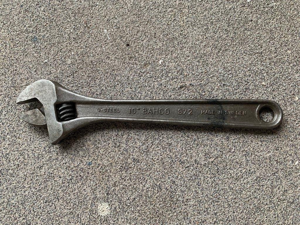V-STEEL 10" BAHCO 972 MADE IN SWEDEN AB BAHCO STOCKHOLM 125, Ophalen, Gebruikt