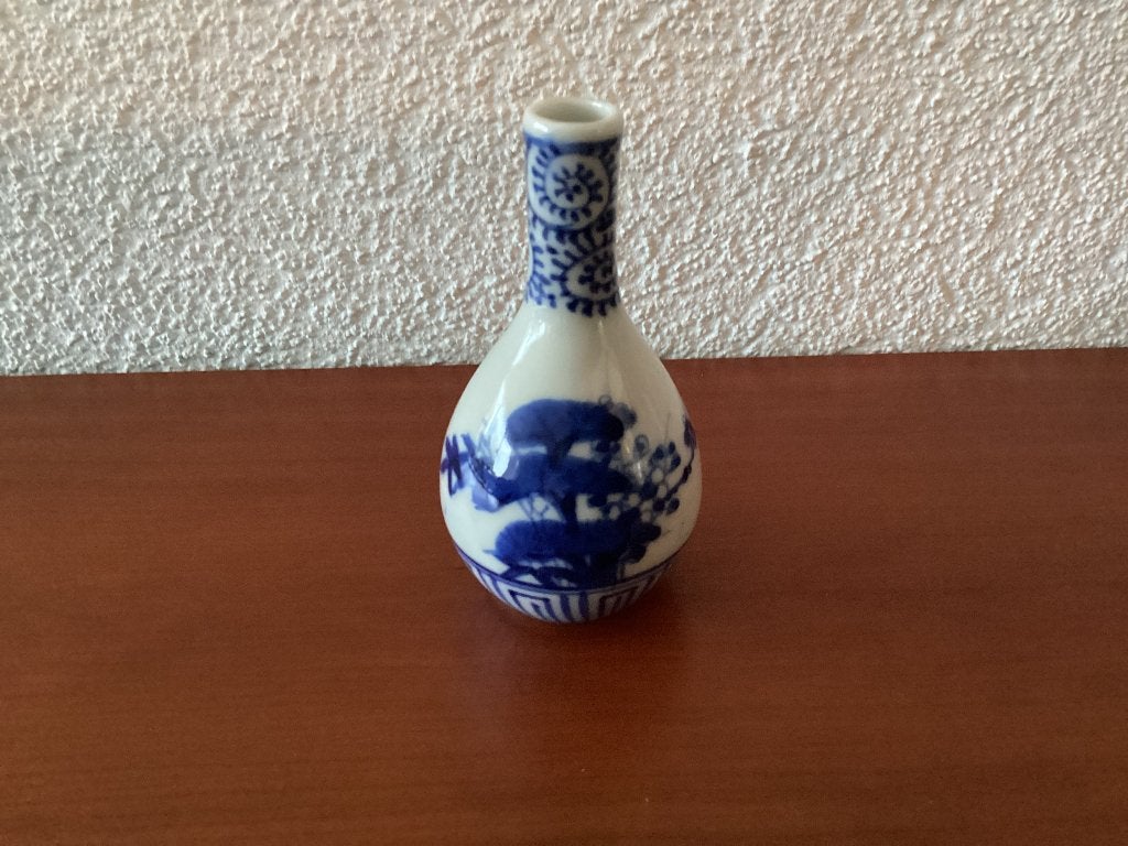 Hand-beschilderd Japans miniatuur fles/vaasje onbeschadigd, Antiek en Kunst, Ophalen of Verzenden