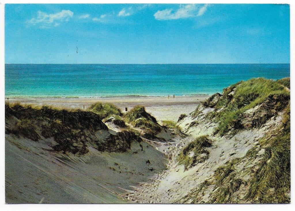Zee en duinen Gelopen Ansichtkaart ( B5293 ), Ophalen of Verzenden, 1980 tot heden, Gelopen, Friesland