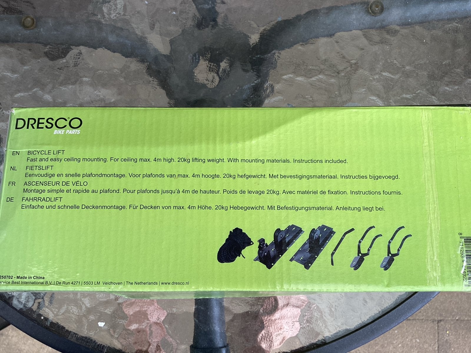 Dresco Fietslift - Plafondmontage voor fietsen tot 20kg, Ophalen of Verzenden, Nieuw