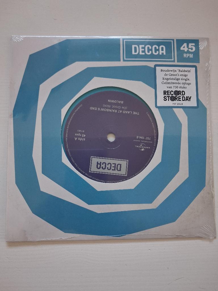 Boudewijn de Groot/Baldwin - The Land At Rainbow’s End (RSD), Cd's en Dvd's, Vinyl Singles, 7 inch, Single, 2020 tot heden, Ophalen of Verzenden
