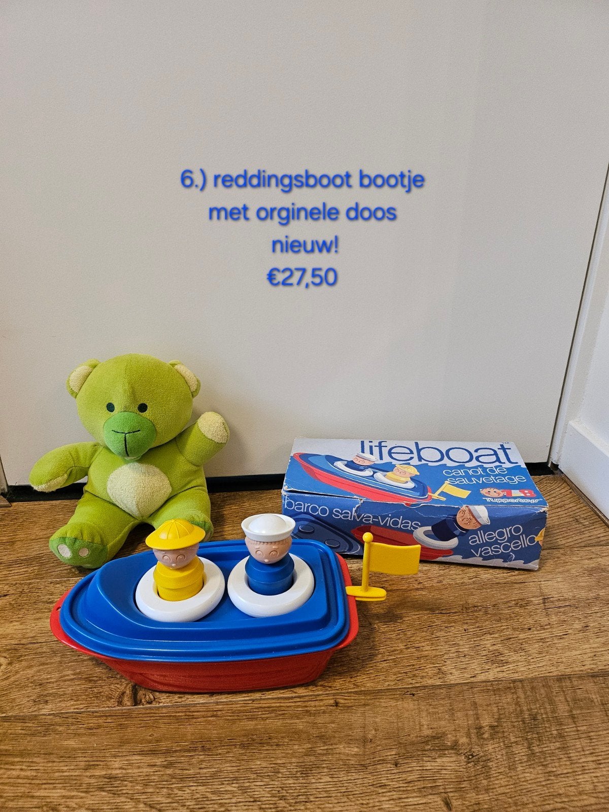 6.) Tupperware tuppertoys reddingsboot bootje nieuw nr 6, Ophalen of Verzenden, Nieuw, Overige typen