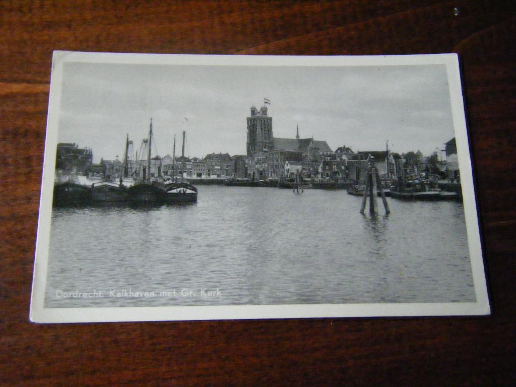 U37 - Dordrecht - Kalkhaven - Schip - 1959 - Mooi/Oud, Ophalen of Verzenden, 1940 tot 1960, Zuid-Holland