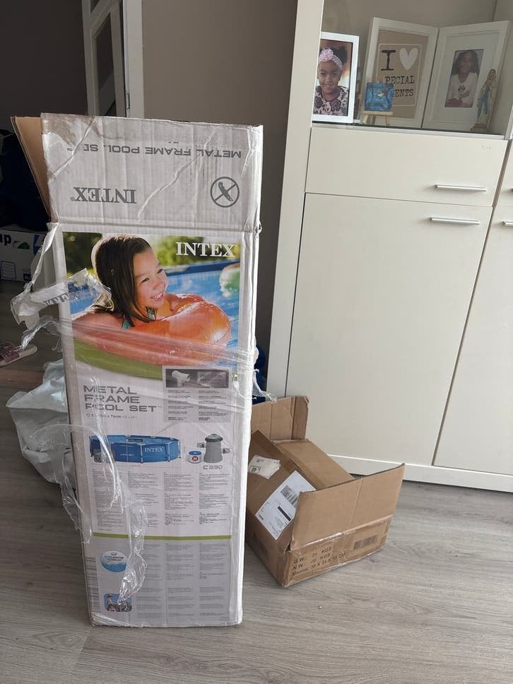 Intex zwembad 305 x 76 cm super groot, Tuin en Terras, Zwembaden, 80 tot 120 cm, Rond, Ophalen of Verzenden, Opzetzwembad