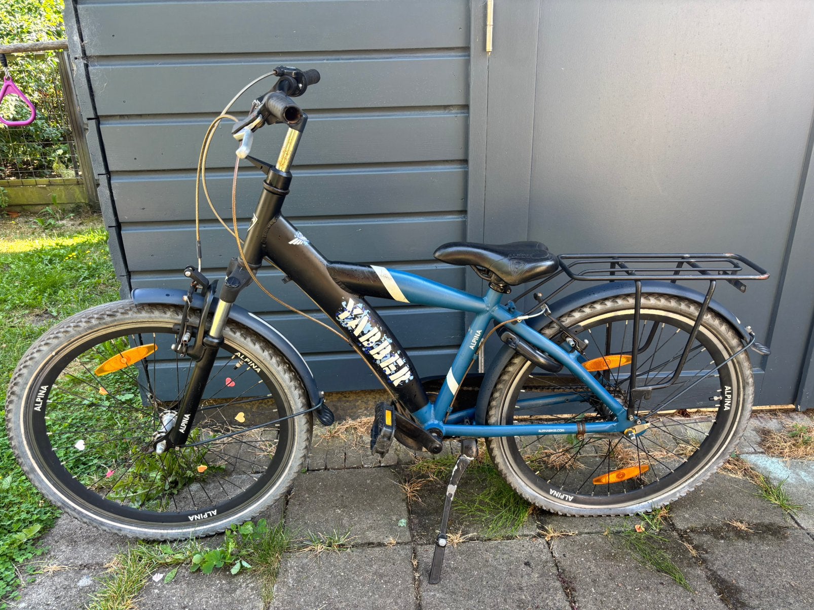Alpina Yabber Jongensfiets 24 inch, Fietsen en Brommers, Ophalen, Velgrem, Versnellingen, Gebruikt