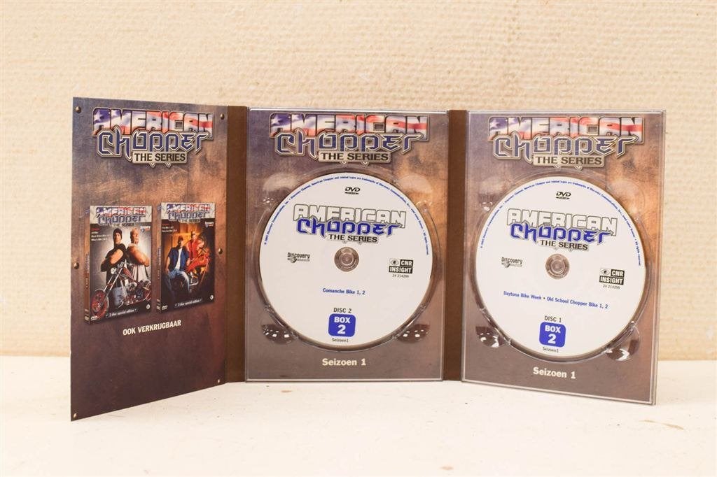 2 DVD box American chopper te serie 48906, Ophalen of Verzenden, Gebruikt