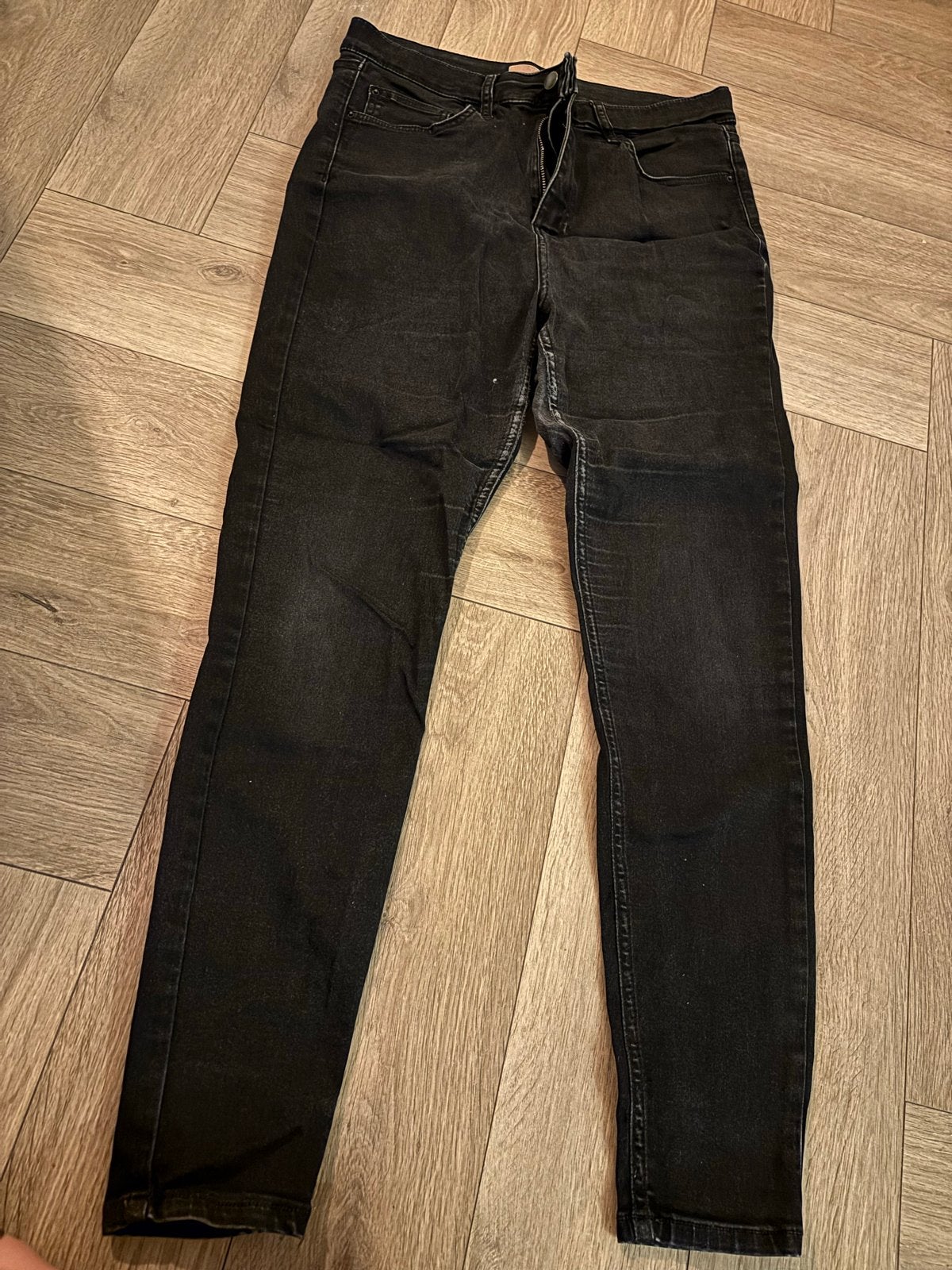 Gedragen zwart broek, Zwart, Maat 46/48 (XL) of groter, Ophalen of Verzenden, Lang