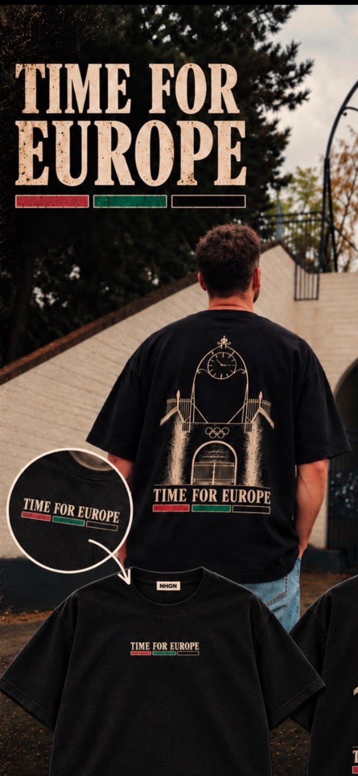 Time for europe shirt, Ophalen of Verzenden