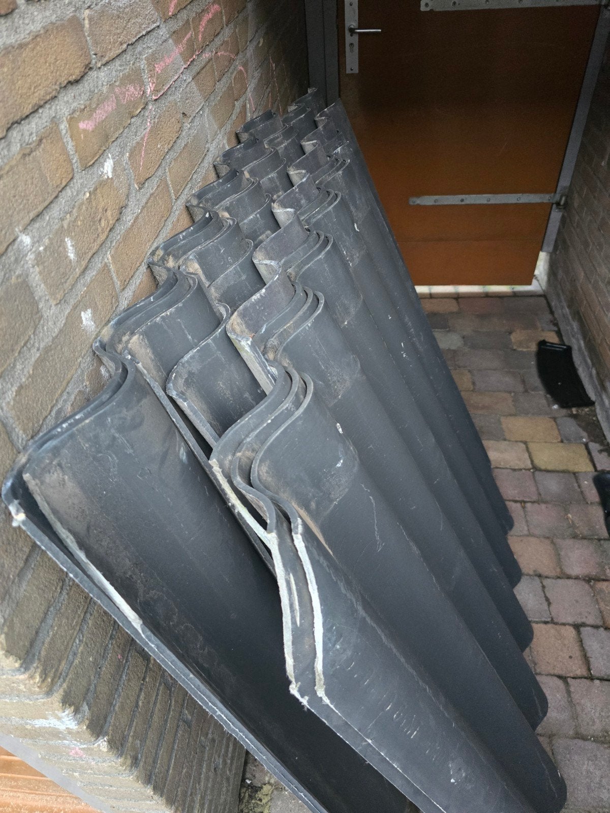 9 gebruikte golfplaten - nog in goede staat, Ophalen, Overige materialen, Gebruikt, 15 m² of meer