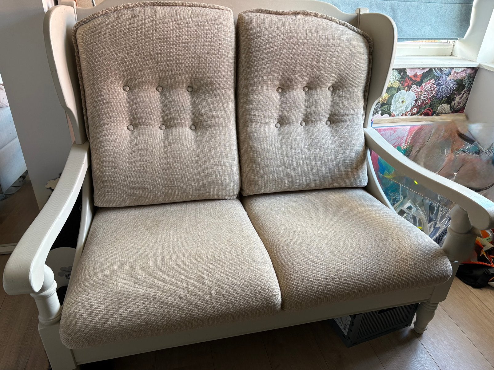 Brocante bank, Ophalen, Zo goed als nieuw, Tweepersoons, Minder dan 150 cm