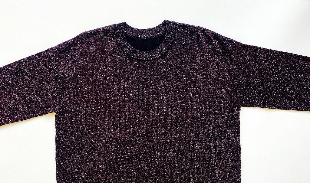 lichte trui van wol met glittergaren, Ophalen of Verzenden, Zo goed als nieuw, Maat 38/40 (M), Overige kleuren