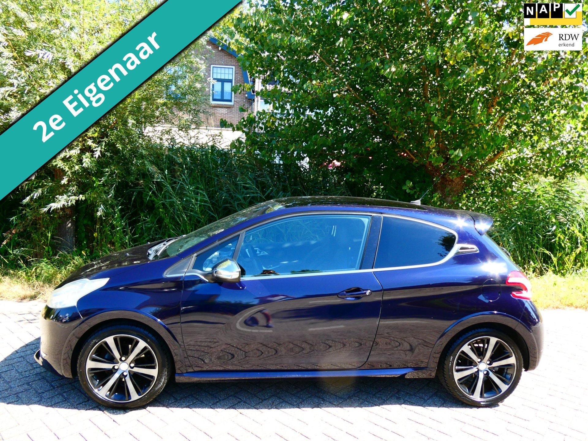 Peugeot 208 1.6 VTi 120pk 2e eig. 128.000km. Clima Leder Nav, Auto's, Voorwielaandrijving, Euro 5, Gebruikt, Zwart