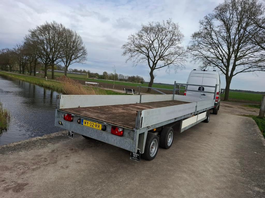 Schamelwagen schamel aanhanger kar aanhangwagen 3500 kg 3 as, Ophalen of Verzenden