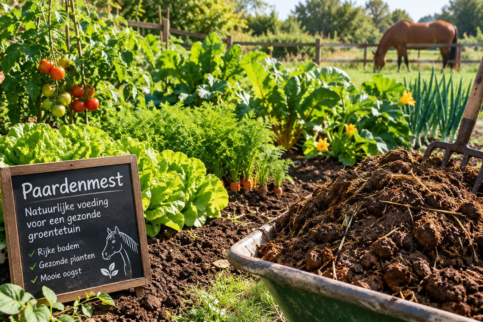 Gratis paardenmest voor de tuin (zonder hooi/stro), Ophalen, Mest