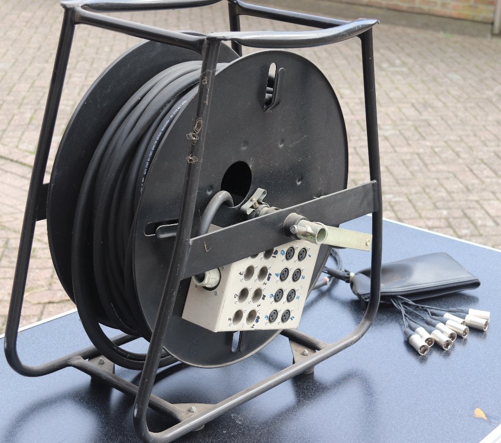 multihaspel eela audio, Ophalen, Gebruikt, 10 meter of meer, Overige kabels